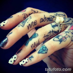 Фото красивые тату на пальцах 12.08.2019 №076 - beautiful finger tattoos - tatufoto.com