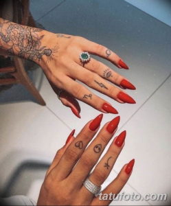Фото красивые тату на пальцах 12.08.2019 №091 - beautiful finger tattoos - tatufoto.com