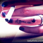 Фото красивые тату на пальцах 12.08.2019 №096 - beautiful finger tattoos - tatufoto.com