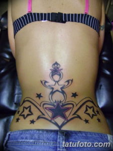 Фото красивые тату на пояснице 12.08.2019 №002 - tattoos on the lower back - tatufoto.com