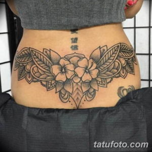 Фото красивые тату на пояснице 12.08.2019 №010 - tattoos on the lower back - tatufoto.com