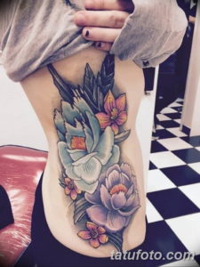 Фото красивые тату на ребрах 12.08.2019 №020 - beautiful tattoos on the ribs - tatufoto.com