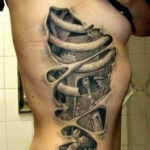 Фото красивые тату на ребрах 12.08.2019 №063 - beautiful tattoos on the ribs - tatufoto.com