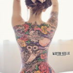 Фото красивые тату на спине 12.08.2019 №121 - beautiful tattoos on the back - tatufoto.com