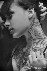 Фото красивые тату на шее 12.08.2019 №001 - beautiful tattoos on the neck - tatufoto.com