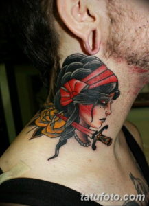 Фото красивые тату на шее 12.08.2019 №007 - beautiful tattoos on the neck - tatufoto.com