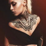 Фото красивые тату на шее 12.08.2019 №014 - beautiful tattoos on the neck - tatufoto.com