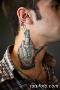 Фото красивые тату на шее 12.08.2019 №047 - beautiful tattoos on the neck - tatufoto.com