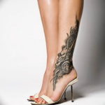 Фото красивые тату на щиколотке 12.08.2019 №006 - beautiful ankle tattoos - tatufoto.com