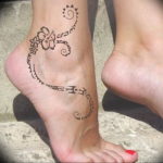 Фото красивые тату на щиколотке 12.08.2019 №009 - beautiful ankle tattoos - tatufoto.com