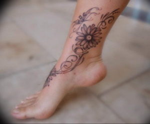 Фото красивые тату на щиколотке 12.08.2019 №051 - beautiful ankle tattoos - tatufoto.com