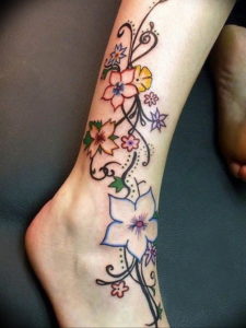 Фото красивые тату на щиколотке 12.08.2019 №068 - beautiful ankle tattoos - tatufoto.com