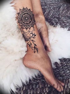 Фото красивые тату на щиколотке 12.08.2019 №117 - beautiful ankle tattoos - tatufoto.com