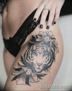 Фото красивые тату тигр 12.08.2019 №002 - beautiful tiger tattoos - tatufoto.com