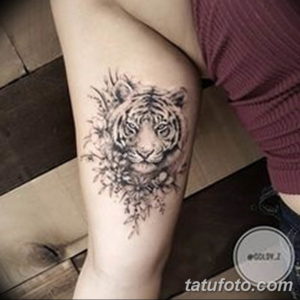 Фото красивые тату тигр 12.08.2019 №011 - beautiful tiger tattoos - tatufoto.com