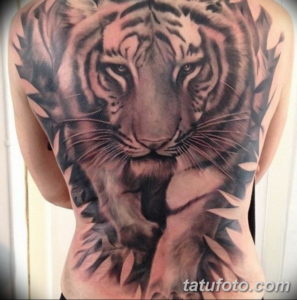 Фото красивые тату тигр 12.08.2019 №022 - beautiful tiger tattoos - tatufoto.com