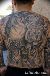 Фото красивые тату тигр 12.08.2019 №023 - beautiful tiger tattoos - tatufoto.com