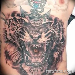 Фото красивые тату тигр 12.08.2019 №039 - beautiful tiger tattoos - tatufoto.com