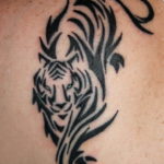 Фото красивые тату тигр 12.08.2019 №040 - beautiful tiger tattoos - tatufoto.com