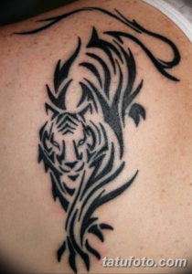 Фото красивые тату тигр 12.08.2019 №040 - beautiful tiger tattoos - tatufoto.com