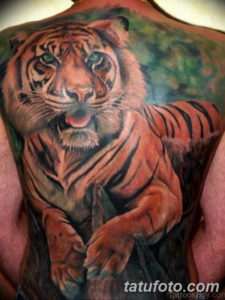 Фото красивые тату тигр 12.08.2019 №045 - beautiful tiger tattoos - tatufoto.com