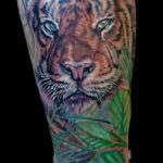Фото красивые тату тигр 12.08.2019 №053 - beautiful tiger tattoos - tatufoto.com