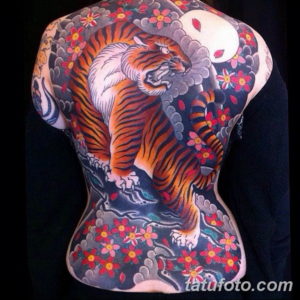 Фото красивые тату тигр 12.08.2019 №069 - beautiful tiger tattoos - tatufoto.com