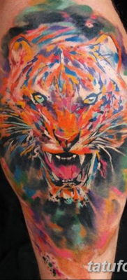 Фото красивые тату тигр 12.08.2019 №072 — beautiful tiger tattoos — tatufoto.com