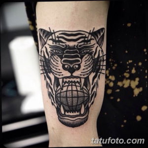Фото красивые тату тигр 12.08.2019 №075 - beautiful tiger tattoos - tatufoto.com