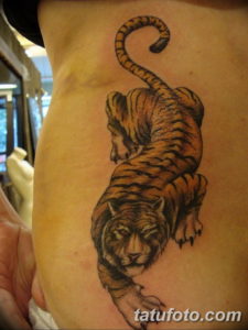 Фото красивые тату тигр 12.08.2019 №076 - beautiful tiger tattoos - tatufoto.com