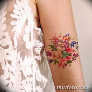 Фото красивые тату цветы 12.08.2019 №001 - beautiful tattoo flowers - tatufoto.com