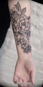 Фото красивые тату цветы 12.08.2019 №003 - beautiful tattoo flowers - tatufoto.com