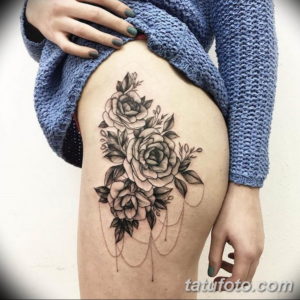 Фото красивые тату цветы 12.08.2019 №007 - beautiful tattoo flowers - tatufoto.com