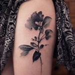 Фото красивые тату цветы 12.08.2019 №024 - beautiful tattoo flowers - tatufoto.com