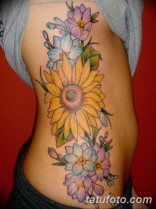 Фото красивые тату цветы 12.08.2019 №027 - beautiful tattoo flowers - tatufoto.com