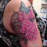 Фото красивые тату цветы 12.08.2019 №043 - beautiful tattoo flowers - tatufoto.com