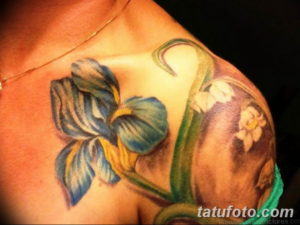 Фото красивые тату цветы 12.08.2019 №047 - beautiful tattoo flowers - tatufoto.com