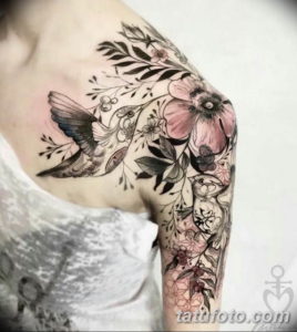 Фото красивые тату цветы 12.08.2019 №050 - beautiful tattoo flowers - tatufoto.com