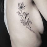 Фото красивые тату цветы 12.08.2019 №071 - beautiful tattoo flowers - tatufoto.com