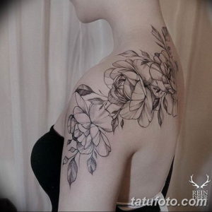 Фото красивые тату цветы 12.08.2019 №075 - beautiful tattoo flowers - tatufoto.com