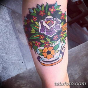 Фото красивые тату цветы 12.08.2019 №077 - beautiful tattoo flowers - tatufoto.com