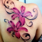 Фото красивые тату цветы 12.08.2019 №083 - beautiful tattoo flowers - tatufoto.com