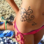 Фото красивые тату цветы 12.08.2019 №086 - beautiful tattoo flowers - tatufoto.com