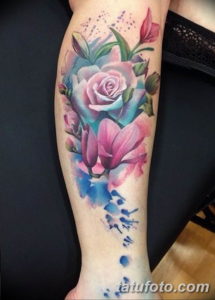 Фото красивые тату цветы 12.08.2019 №087 - beautiful tattoo flowers - tatufoto.com