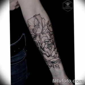 Фото красивые тату цветы 12.08.2019 №097 - beautiful tattoo flowers - tatufoto.com