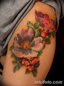 Фото красивые тату цветы 12.08.2019 №098 - beautiful tattoo flowers - tatufoto.com