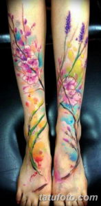 Фото красивые цветные тату 12.08.2019 №002 - beautiful colored tattoos - tatufoto.com