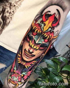 Фото красивые цветные тату 12.08.2019 №049 - beautiful colored tattoos - tatufoto.com