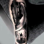 Фото красивые черные тату 12.08.2019 №022 - beautiful black tattoos - tatufoto.com