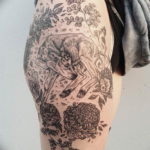 Фото красивые черные тату 12.08.2019 №028 - beautiful black tattoos - tatufoto.com